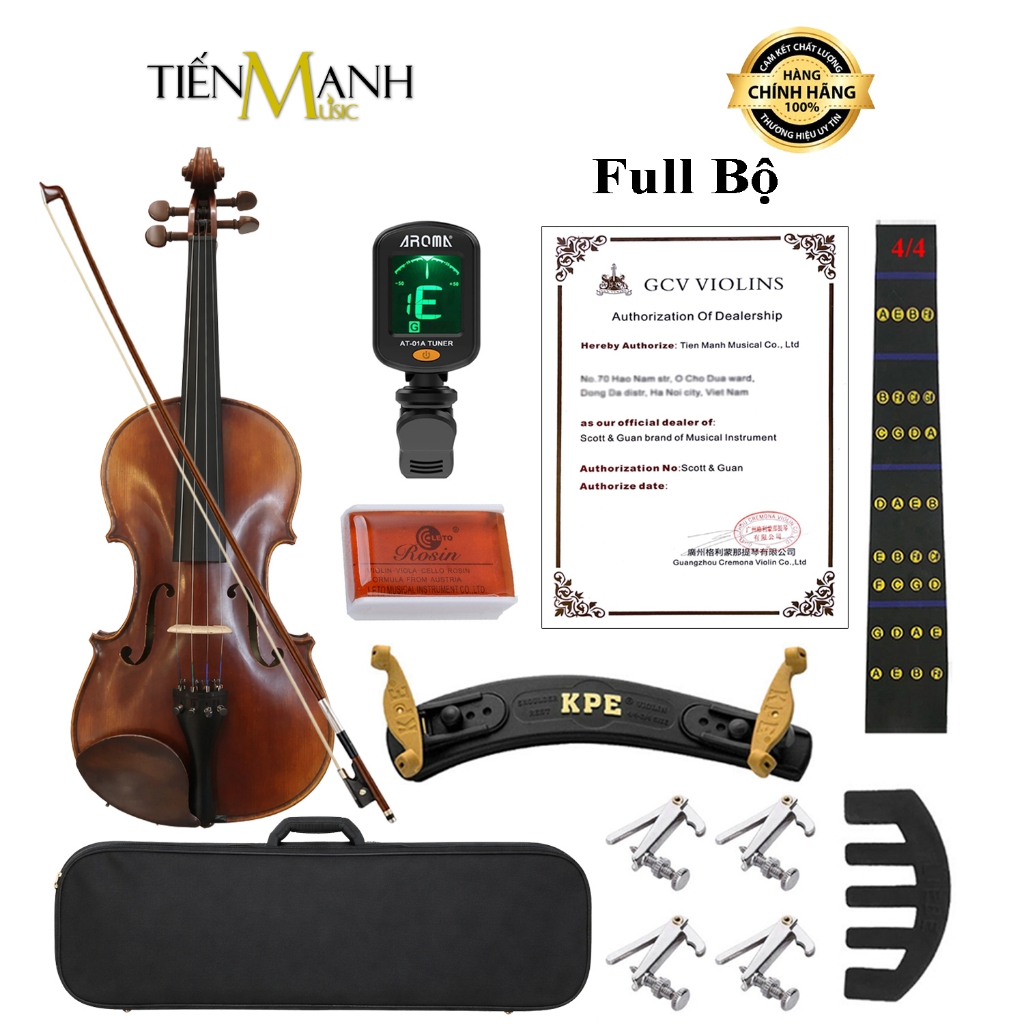 [Chính Hãng] Đàn Violin Cremona GCV V017A 4/4 - Vĩ Cầm, Violon, Viola V017
