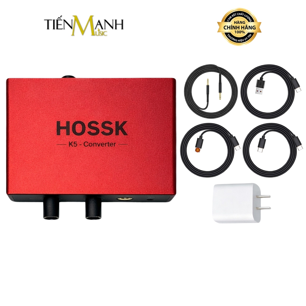 Box Livestream Stereo HOSSK K5 - PK Đàm Thoại 2 Chiều Vừa Hát Live Stream Vừa Sạc Soundcard Âm Thanh