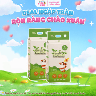 [2A] [KHÔNG QUÀ] COMBO 02 BỊCH TÃ BỈM AMOR NATURAL dán/quần,Bỉm Việt mỏng nhẹ,thấm tốt, đủ size NB-4XL