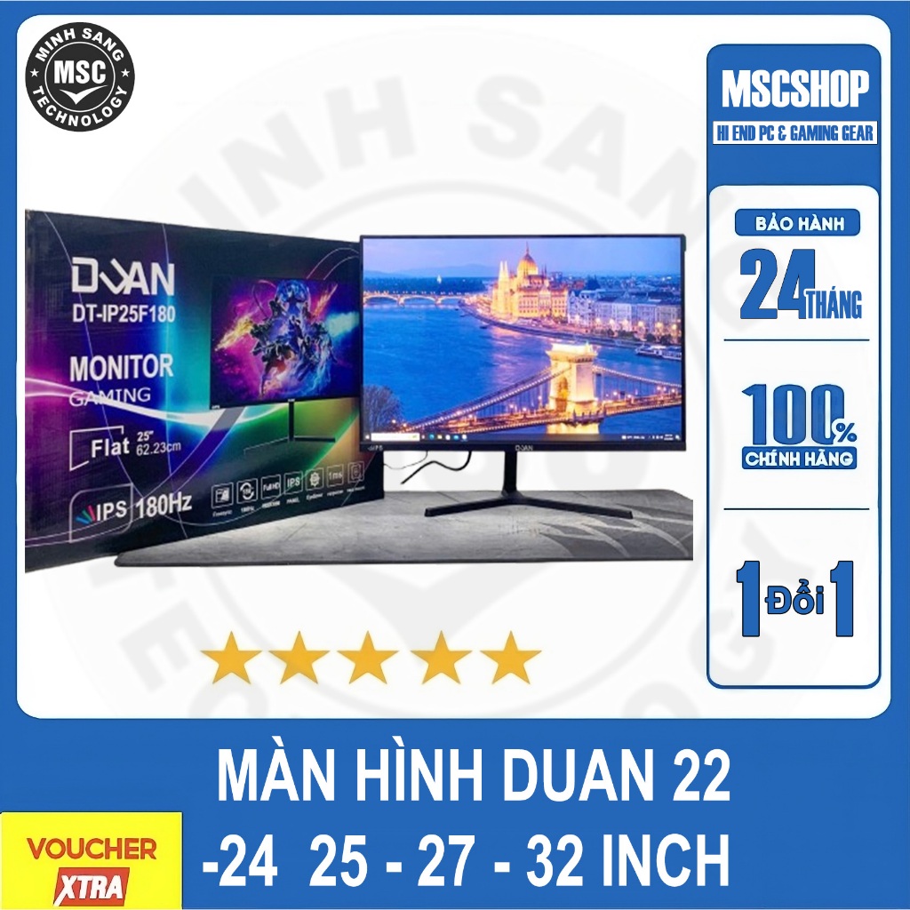 Màn Hình Máy Tính Để Bàn Hiệu DUAN 22 / 24 / 25 / 27 / 32 INCH (100HZ -120HZ-180HZ-2K) FHD LED IPS
