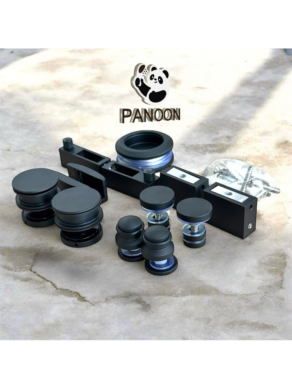 Bộ Phụ Kiện Inox 304 Cửa Lùa Phòng Tắm Kính, Cửa Lùa Ray Treo, Bánh Xe Treo 10x30, Cửa Trượt Kính Ch