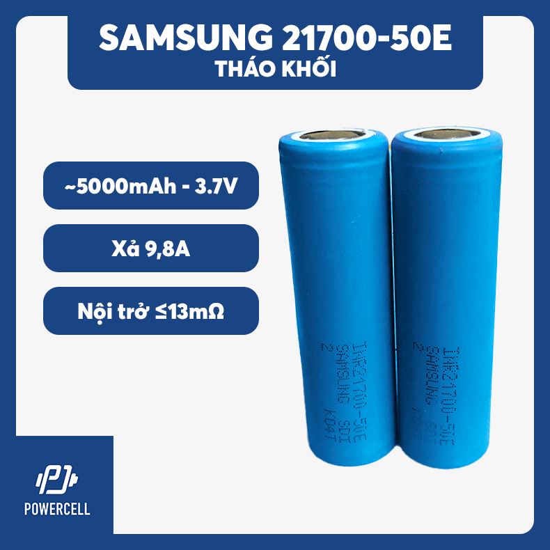 [Mua nhiều giảm giá] Samsung 21700 50E tháo khối nội trở <15