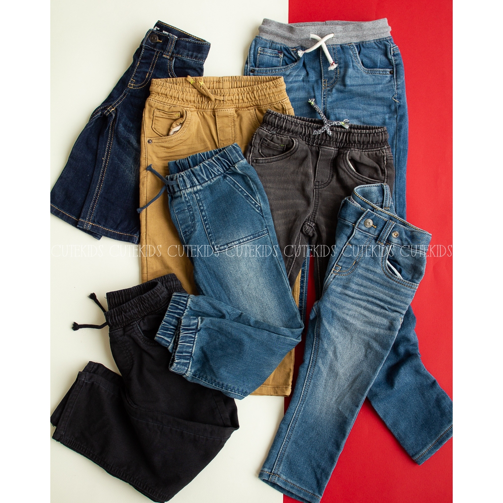 Quần Dài Jeans Cho Bé Trai C@t & J@ck Xuất Dư Thoải Mái, Năng Động – QBT230126