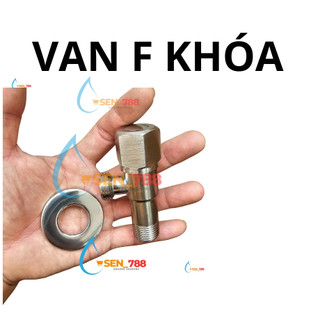 Van F khóa bồn cầu inox SUS 304,chia nước bồn cầu, Van chữ f inox, van inox, Van Nhựa, van Xi các Loại