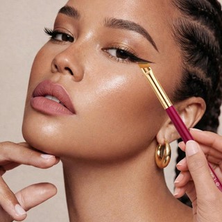 Cọ Kẻ Mắt/Cọ Viền Mắt Phẩy Sợi, Tém Mày Chuẩn Xác CHICHODO Angled Thin Liner/Brow Brush C130