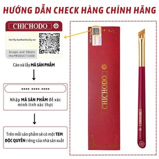Cọ Kẻ Mắt/Cọ Viền Mắt Phẩy Sợi, Tém Mày Chuẩn Xác CHICHODO Angled Thin Liner/Brow Brush C130