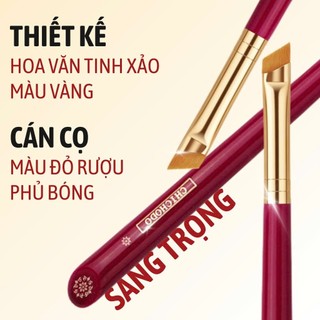 Cọ Kẻ Mắt/Cọ Viền Mắt Phẩy Sợi, Tém Mày Chuẩn Xác CHICHODO Angled Thin Liner/Brow Brush C130