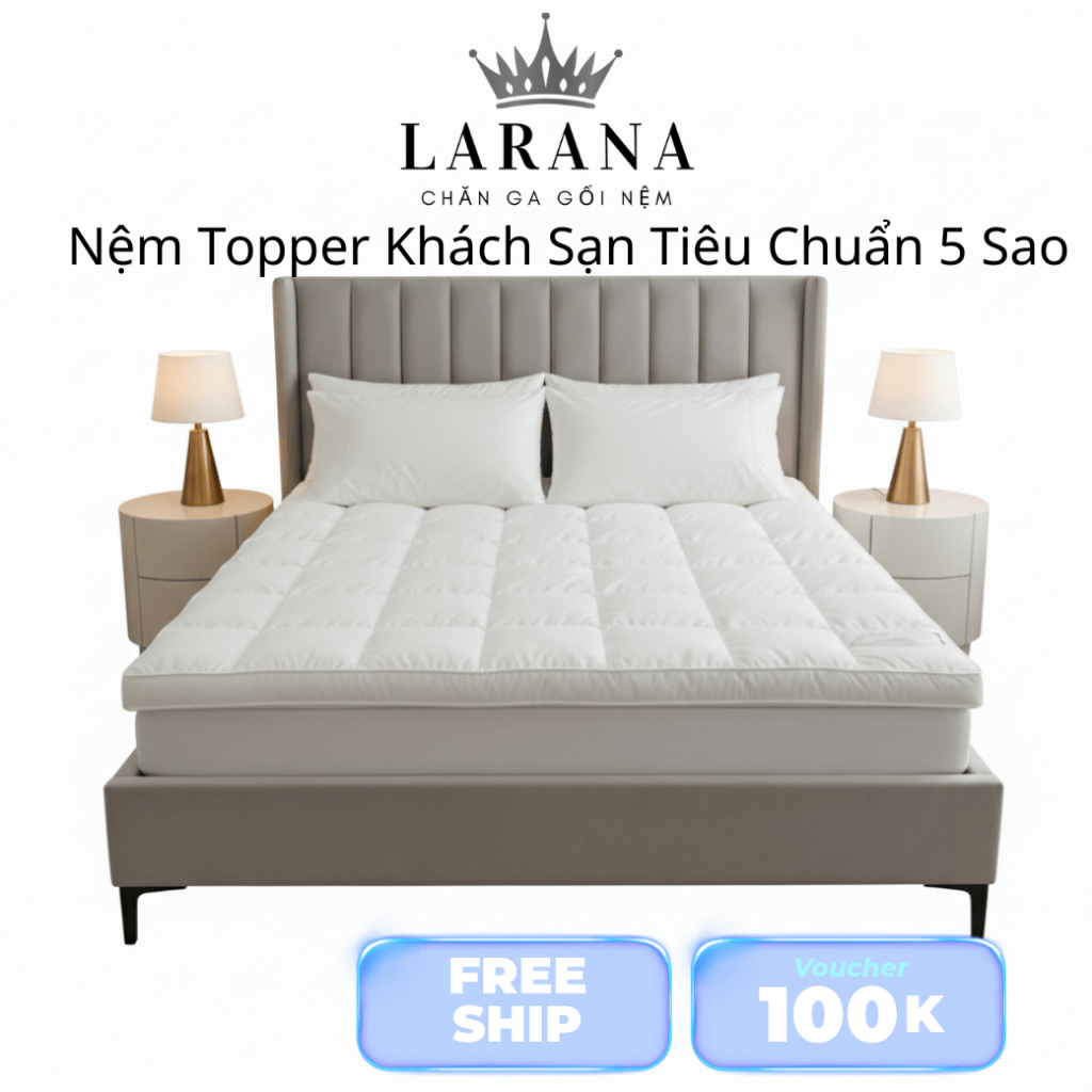 Nệm Topper Gòn Microfiber Lông Vũ Nhân Tạo - Mền Mại -Thoáng Mát , Tiện Nghi Êm Ấi - Chuẩn Khách Sạn | BigBuy360 - bigbuy360.vn