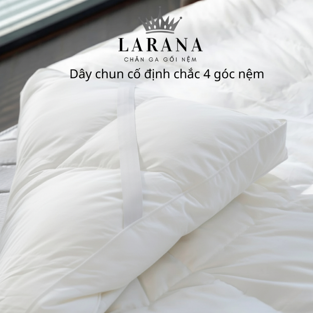 Nệm Topper Gòn Microfiber Lông Vũ Nhân Tạo - Mền Mại -Thoáng Mát , Tiện Nghi Êm Ấi - Chuẩn Khách Sạn | BigBuy360 - bigbuy360.vn
