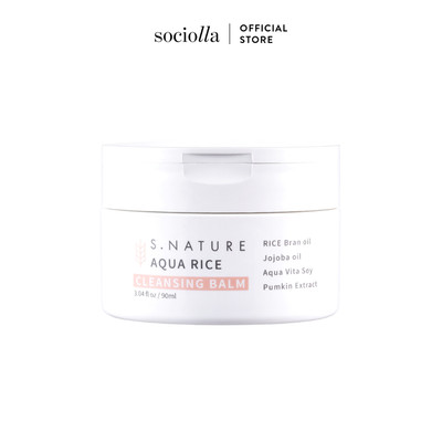 Sáp Tẩy Trang Thuần Chay S.Nature Aqua Rice Cleansing Balm