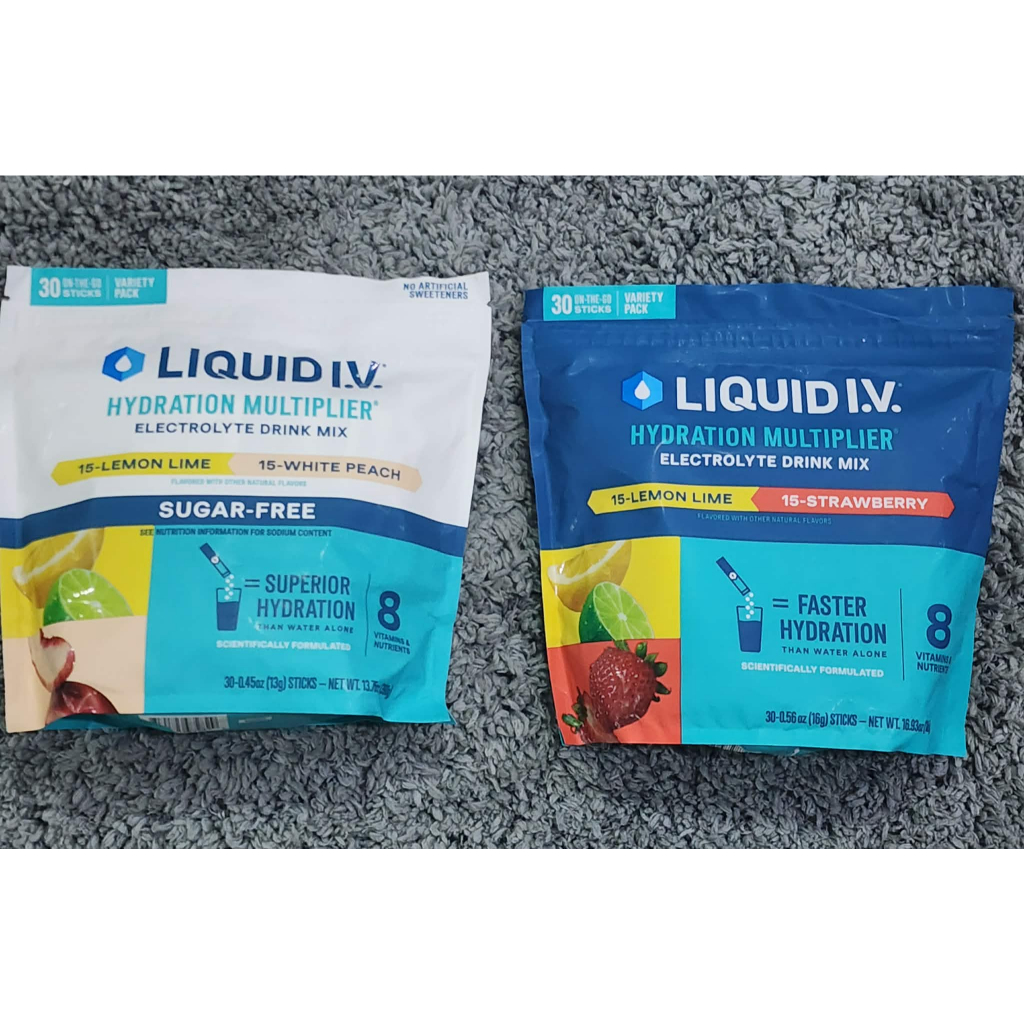 HÀNG MỸ DATE XA 2027 Bột pha nước điện giải Liquid IV Hydration drink mix bịch 30 gói