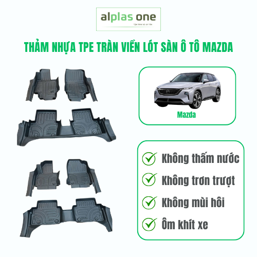 Thảm Rối Lót Sàn Ô Tô cho xe Mazda 2, Mazda CX5 (Chuyên dụng lắp kèm thảm nhựa TPE) | Alplas One
