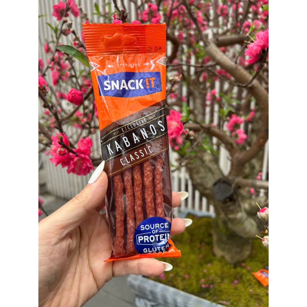 01 gói Xúc xích Kabanos Snack It 50gr(Classic),Salami mốc, Salami khô, salami hun khói, Salami Kaban