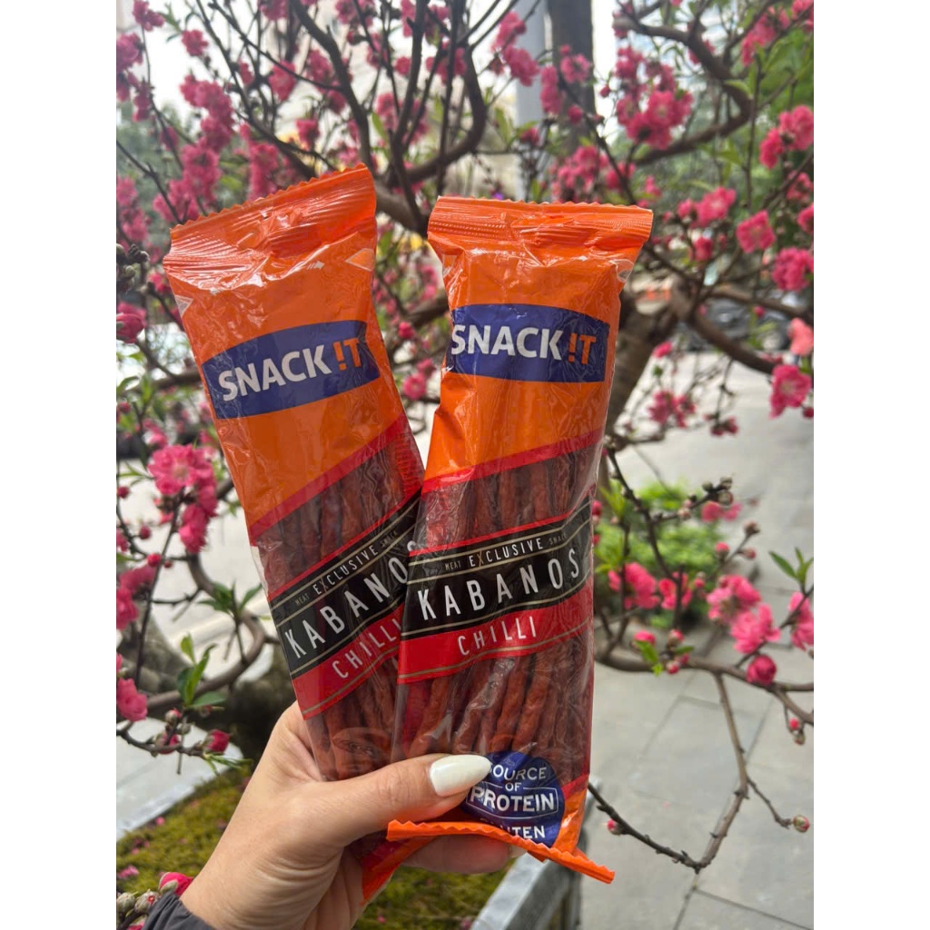 02 gói Xúc xích Kabanos Snack It 50gr(CLASSIC),Salami mốc, Salami khô, salami hun khói, Salami Kaban