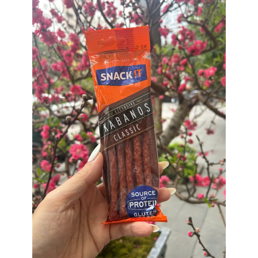 Salami mốc, Salami khô, Salami hun khói, 02 gói Salami Kabanos Snack It 50gr  nhập BALAN