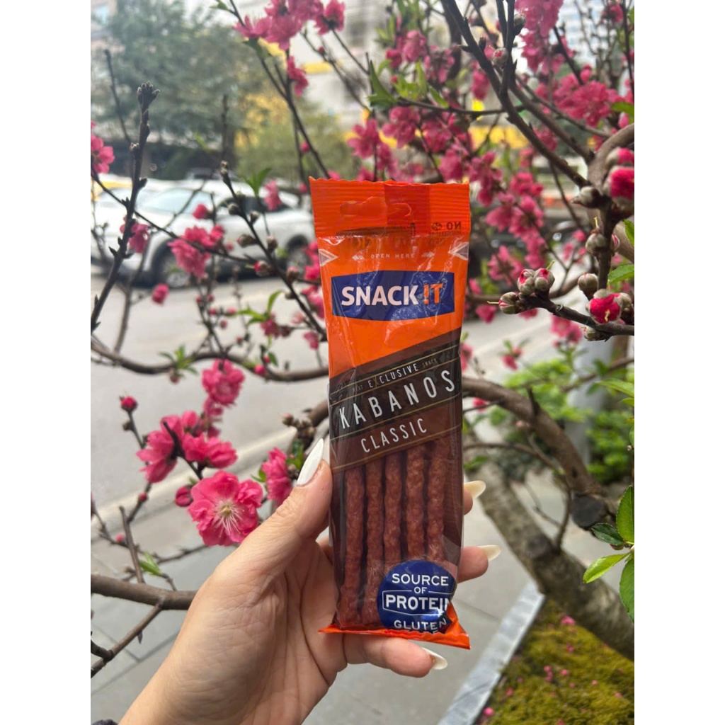 Xúc xích Kabanos Snack It 50gr(1 gói Classic),Salami mốc, Salami khô, salami hun khói, Salami Kabano