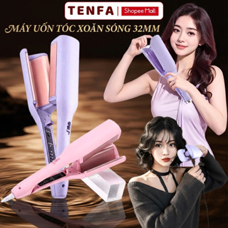 Máy uốn tóc xoăn sóng nước 32mm METIS phong cách hàn quốc máy làm xoăn sóng cao cấp chất liệu gốm sứ ceramic cao cấp