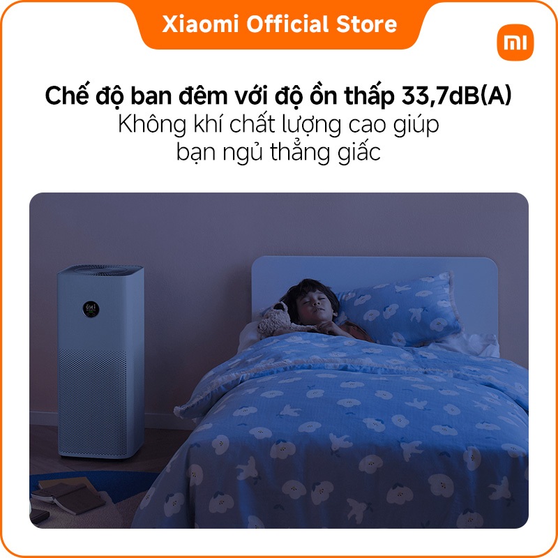 Máy lọc không khí Xiaomi Smart Air Purifier 4 Pro｜Loại bỏ lông thú, phấn hoa｜Giảm tới 99.9% vi-rút H1N1 | BigBuy360 - bigbuy360.vn