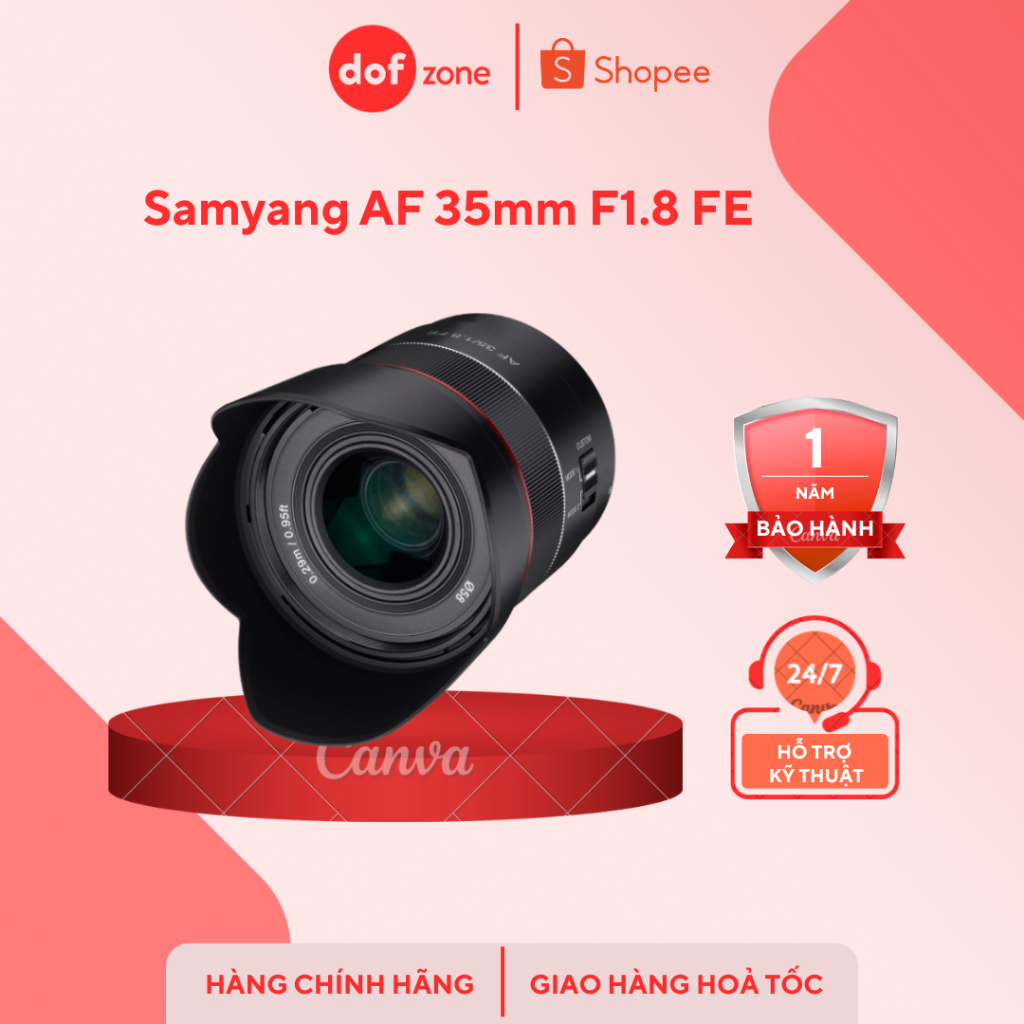 Ống kính Samyang AF 35mm F1.8 FE - Hàng mới chính hãng