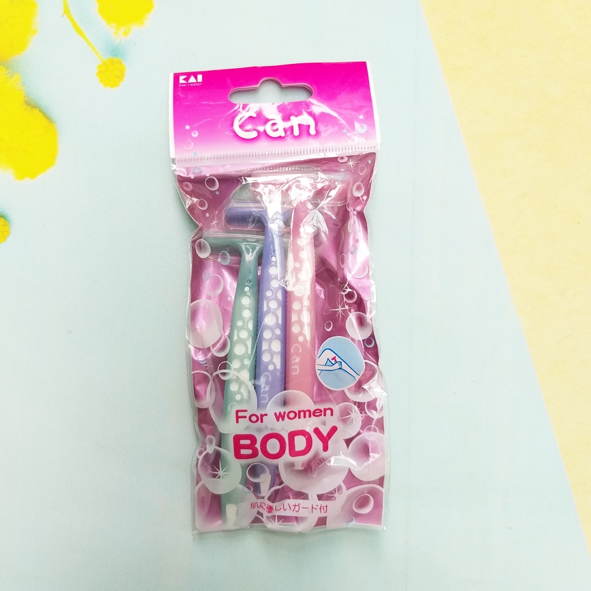 Set 3 Chiếc Dao Cạo Lông Cơ Thể Nữ Kai Can Body - Larva Store
