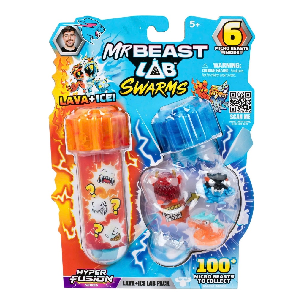 [2WinStore] Bộ Quái Vật Mini Lửa Băng MrBeast Lab Swarms