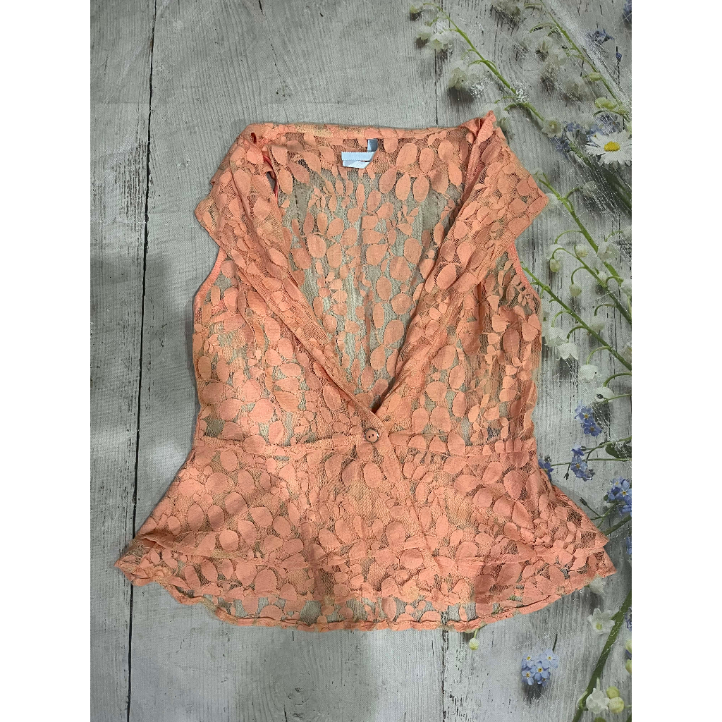 Áo phối ren  nữ kiệu hiệu event Mỹ authentic size nhỏ sale sale