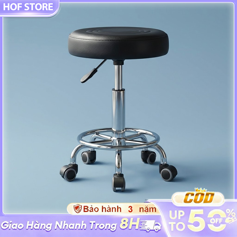 HOF Ghế bar cao xoay nâng hạ khung thép bền chắc thiết kế đơn giản hiện đại