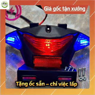 Đèn hậu + ốc + ốp hậu xe đạp điện cap a mod audi dùng nguồn 12V cho xe Pega, Hk bike, Fuji, Nijia…