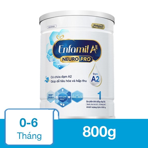 Sữa Enfamil A2 NeuroPro số 1 (0-6 tháng) lon 800g