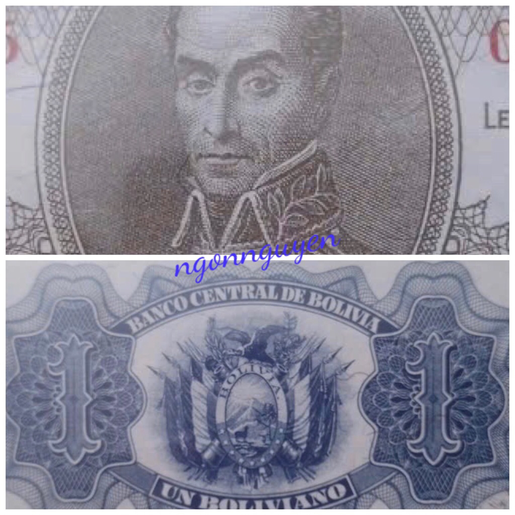 Sưu tầm tờ xưa 1 của Bolivia 1952