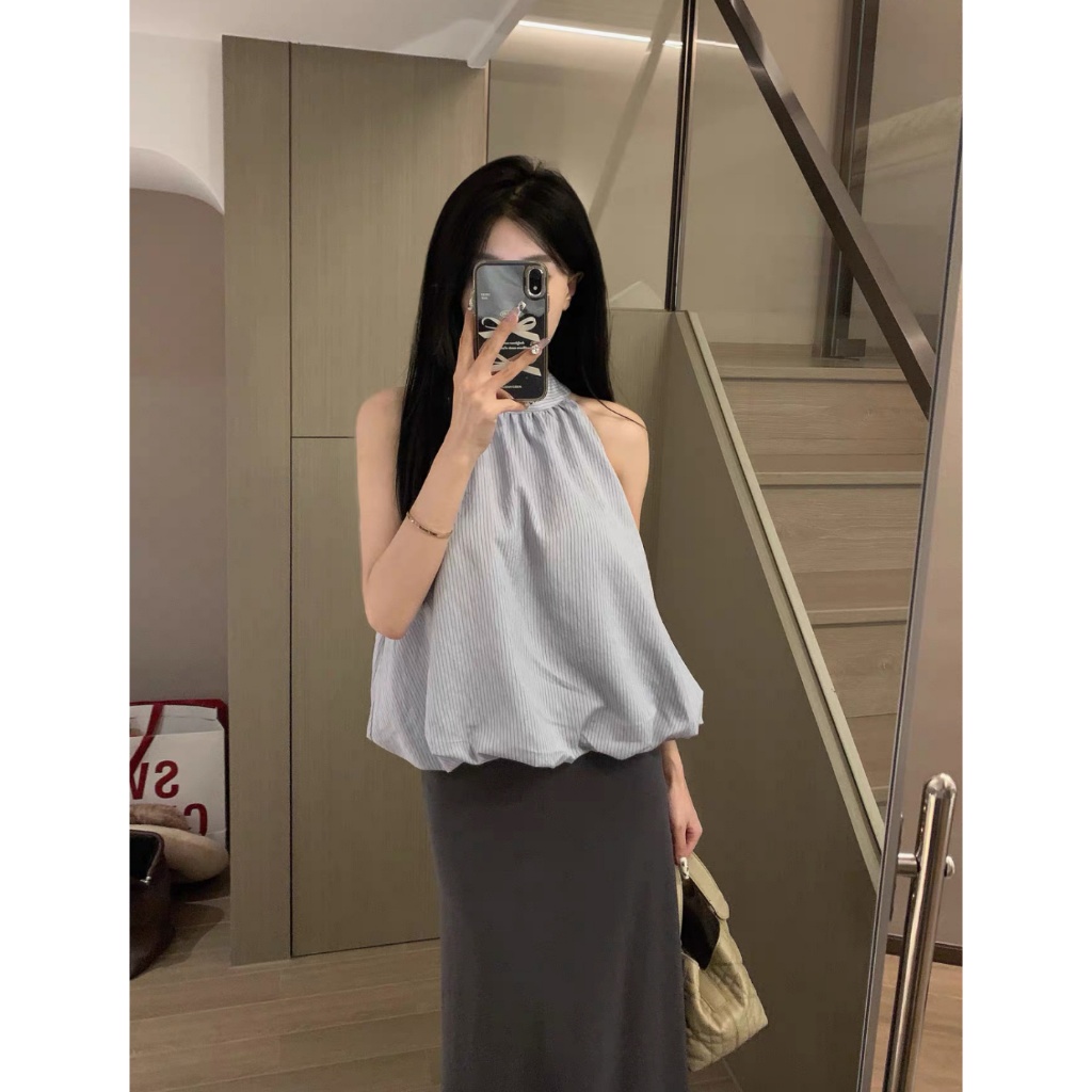 Áo Yếm Baby Doll Nữ WGWE Studio Kẻ Sọc – Dáng Bí Form Rộng Trẻ Trung 8920 | BigBuy360 - bigbuy360.vn
