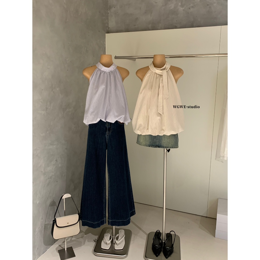 Áo Yếm Baby Doll Nữ WGWE Studio Kẻ Sọc – Dáng Bí Form Rộng Trẻ Trung 8920 | BigBuy360 - bigbuy360.vn