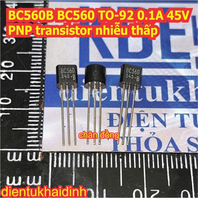 30 con BC560C BC560B BC560 560 TO-92 0.1A 45V PNP transistor low noise nhiễu thấp kde7383