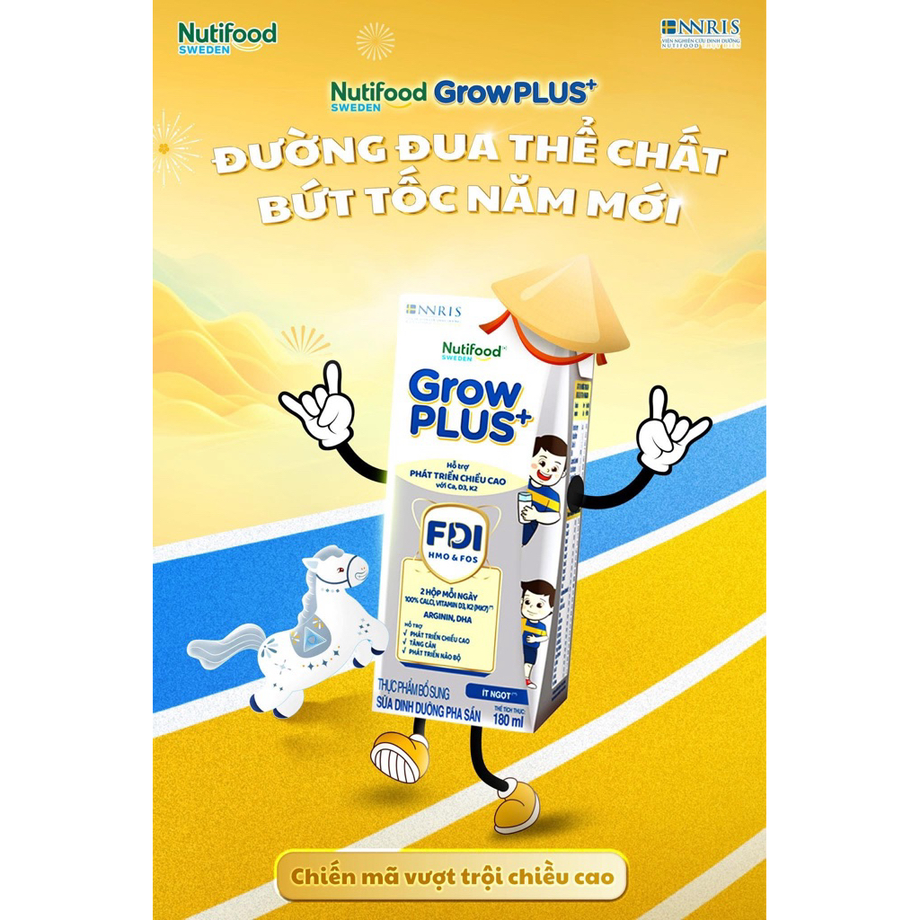 sữa grow plus bạc thùng 6 lốc