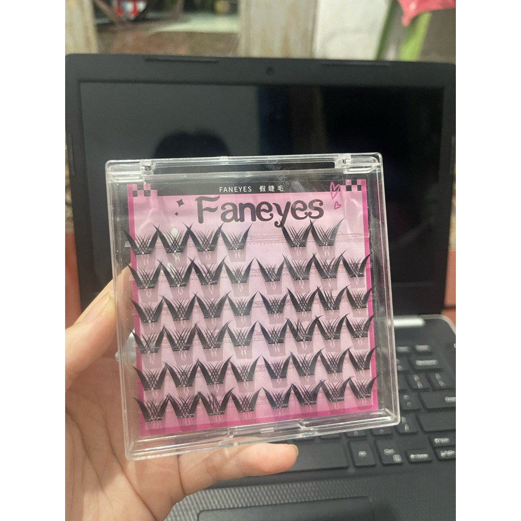 Pass Mi cụm Faneyes chữ W – mi giả nối/gắn từng cụm tự nhiên. Đã dùng 2 cụm, còn lại mới ~90%