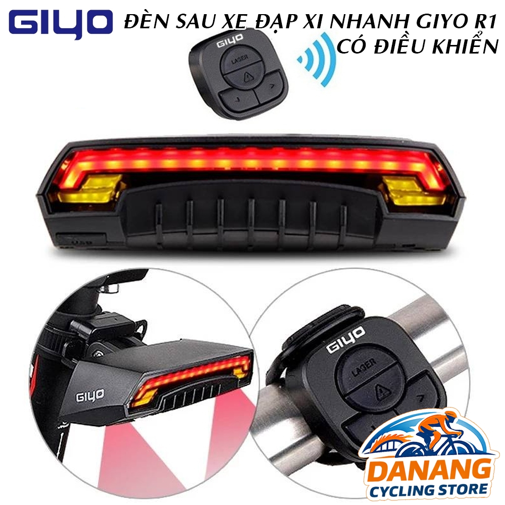 Đèn Hậu Xi Nhan Xe Đạp GIYO R1 – Cao Cấp, Có Remote