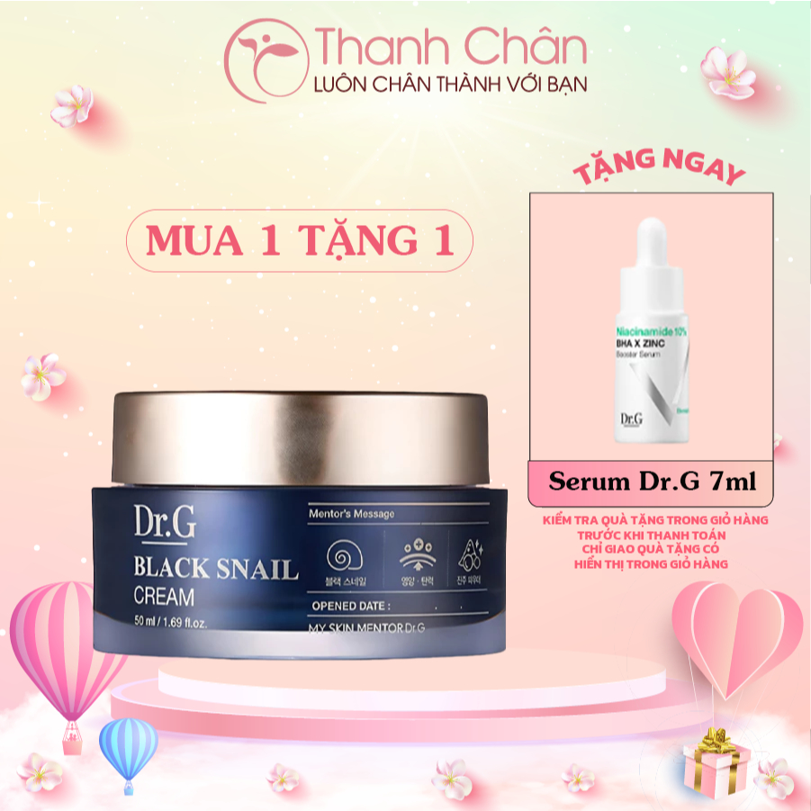 Kem dưỡng Dr.G Black Snail Cream 50ml