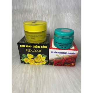 Combo 1 Hủ Kem Nám Vàng 18g Và 1 Hủ Kem Dưỡng Da Mặt 11g Romiyar