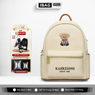 Balo Da Đi Học IBAG Balô Da Thời Trang Nam Nữ Cặp Da Pu Cao Cấp Ba Lô Da Cặp Đi Học Ulzzang Balo Đựng Laptop 14 Inh