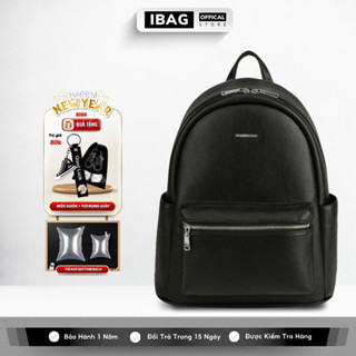 Balo Da Đi Học IBAG Balô Da Thời Trang Nam Nữ Cặp Da Pu Cao Cấp Cặp Học Sinh Balo Đựng Laptop 14 Inh