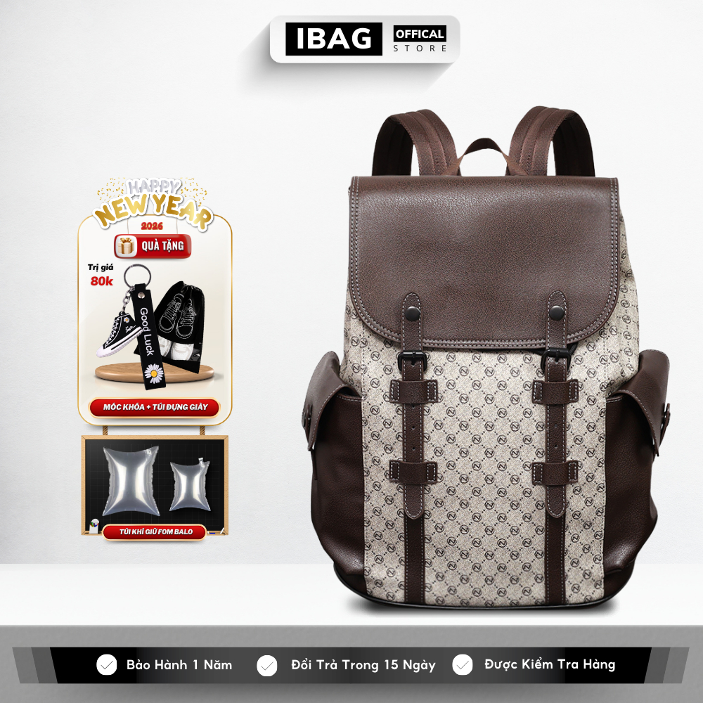 Balo da thời trang nam nữ da PU cao cấp chống thấm nước cặp đi học đi chơi ulzzang balo đựng laptop 