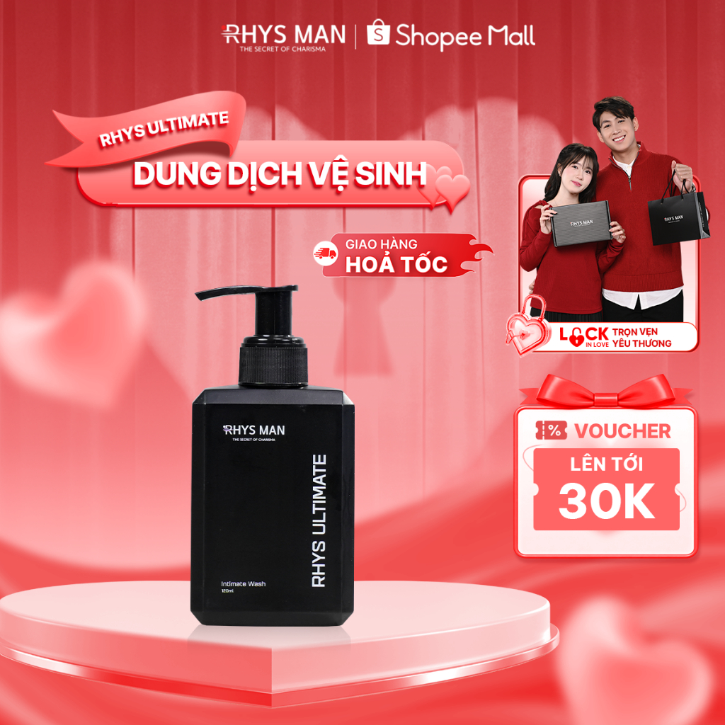 Dung dịch vệ sinh nam giới hương bạc hà RHYS MAN Rhys Ultimate 120ml