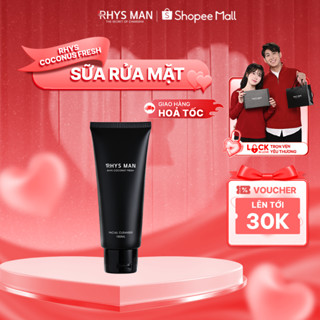 Sữa rửa mặt nam RHYS MAN Rhys Coconut Fresh hương dừa thơm mát 100ml