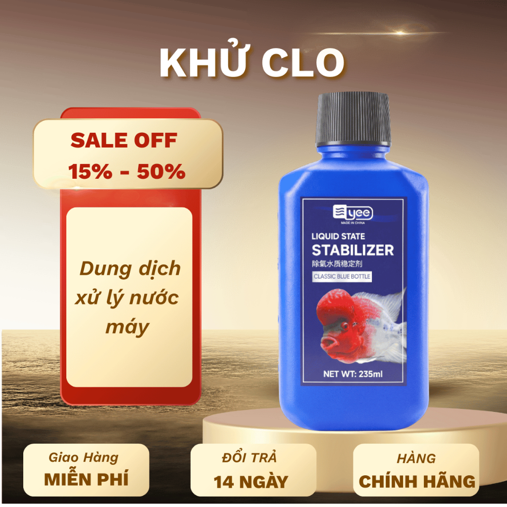 Dung dịch khử clo (Yee) - khử clo nhanh loại bỏ các ion kim loại nặng và các hoá chất công nghiệp