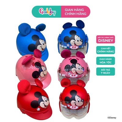 Mũ Bảo Hiểm Cho Bé Mesuca Hình Chuột Mickey Dễ Thương Thoáng Khí, Nhẹ Đầu Chất Liệu Nhựa ABS
