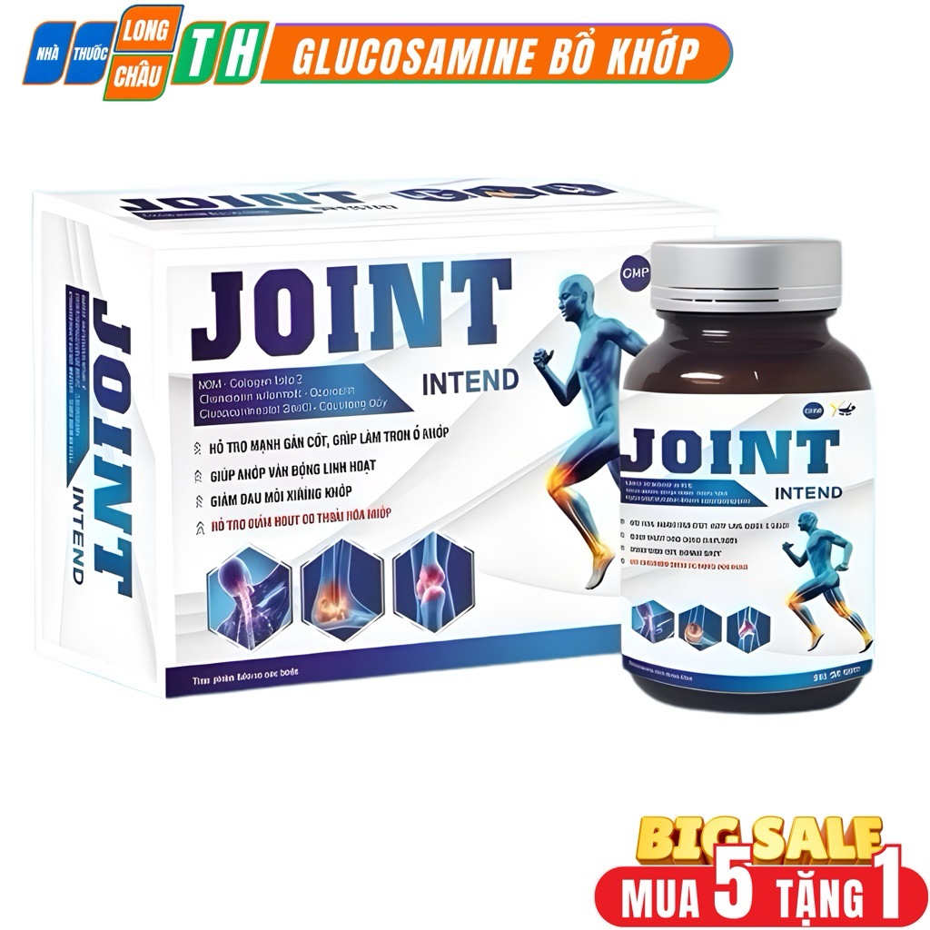 Glucosamine Joint Intend 60 Viên – Hỗ Trợ Thoái Hóa Khớp, Đau Nhức Xương Khớp, Khô Khớp