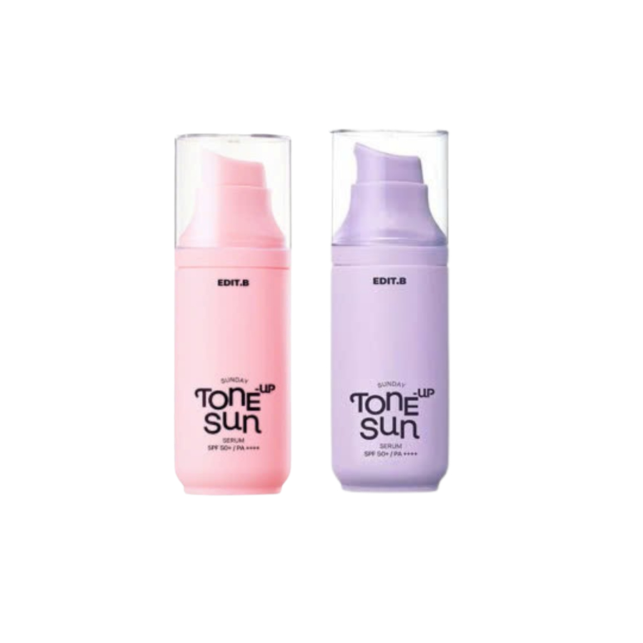 Kem chống nắng Edit.B Sunday Tone Up Sun Serum / PINK SPF50+ PA++++_55ml
