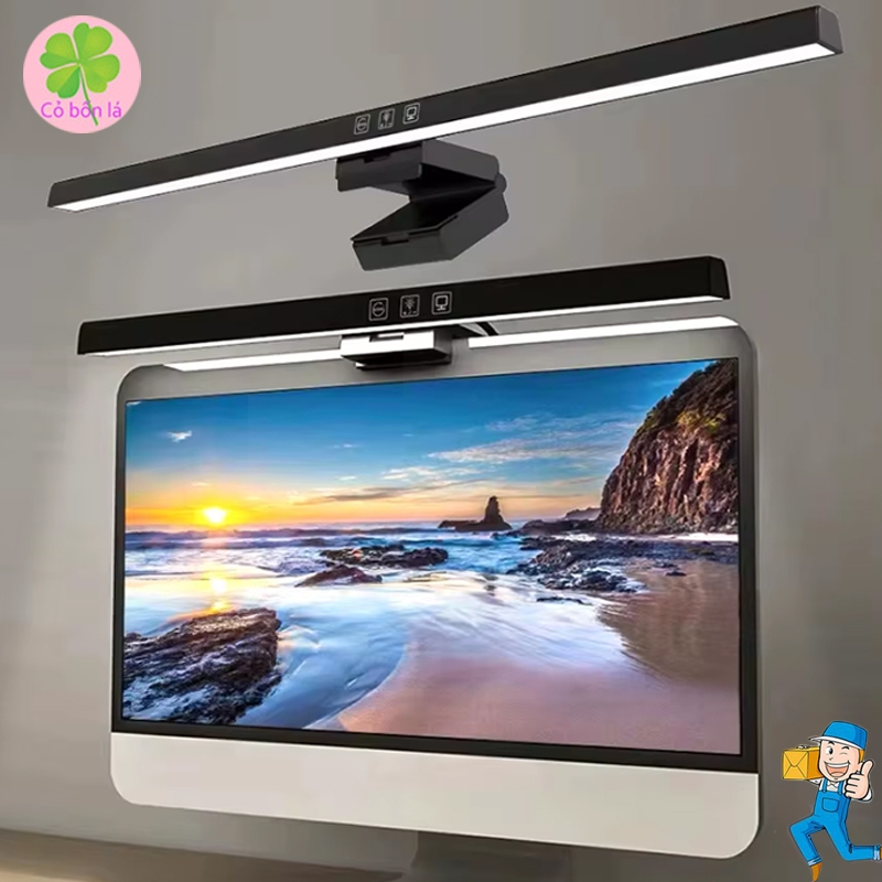 Đèn Treo Màn Hình Máy Tính Đa Năng 3 Chế Độ Ánh Sáng Bảo Vệ Mắt Chống Cận Thị, Tiết Kiệm Không Gian