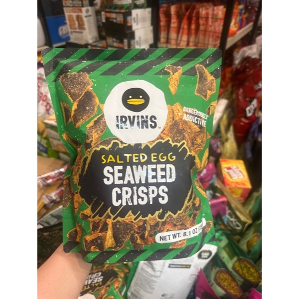🐟🍣🥚🧂DA CÁ LẮC TRỨNG MUỐI VỊ RONG BIỂN CỦA SINGAPORE IRVINS SALTED EGG SEAWEED CRACKER GÓI 50G-230G