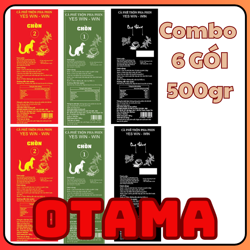 3kg chồn ong 999 CAFE 6 GÓI 500 GRAM CAFE CHỒN CAFE ONG VÀNG CAFE 999